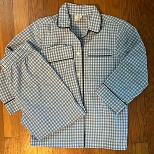 Crewcuts, blue gingham pajamas. Size XS (4-5).